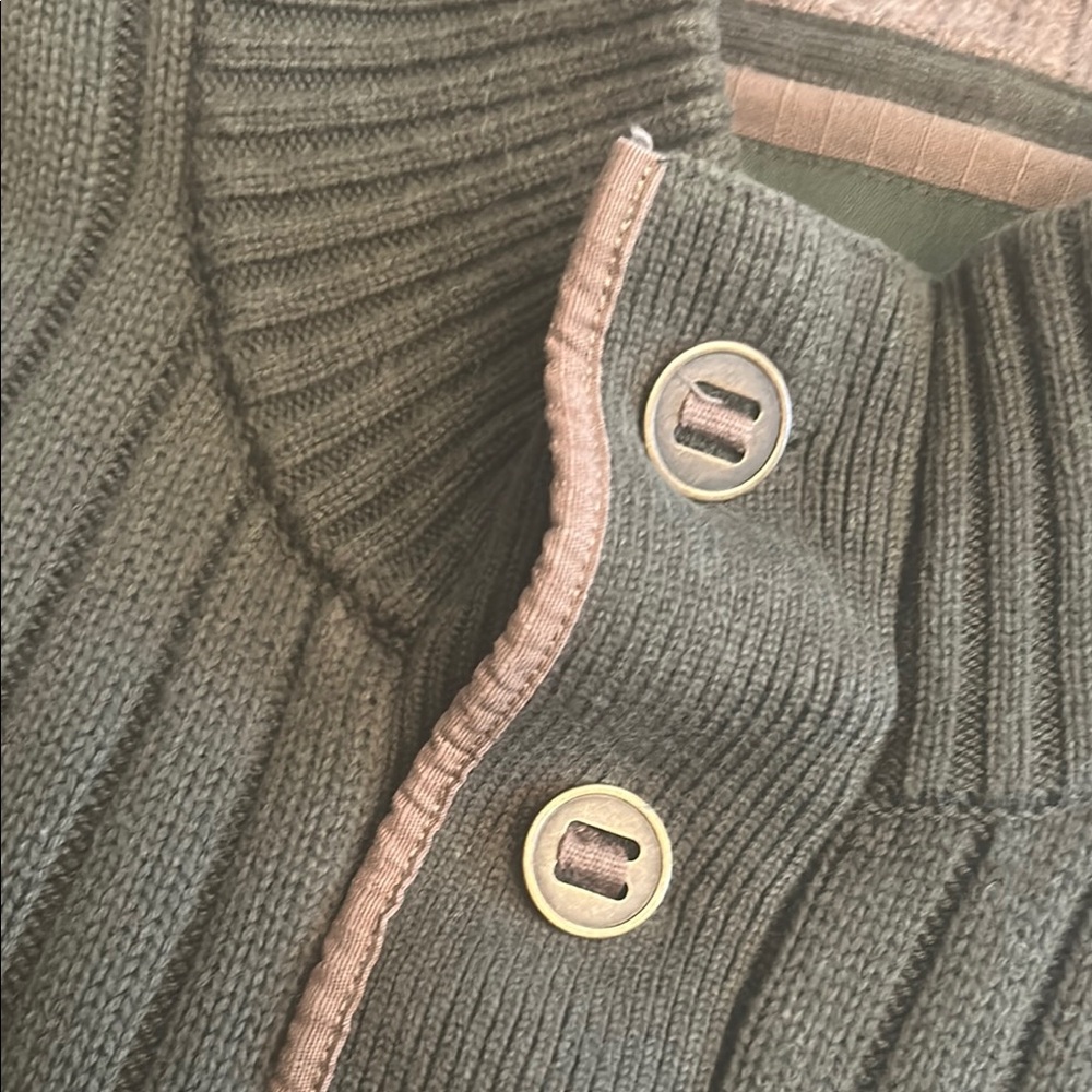 CLOSEOUT - Eddie Bauer Ribbed Button-Up Sweater - Picture 2 of 6